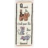 Kit Marque-Page Quand le Chat n'est pas là ... Point de Croix Comptés Broderie