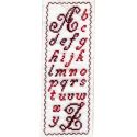 Kit Marque-Page Alphabet Traditionnel Point de Croix Comptés Broderie