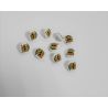 Boutons 10 x Chouette Hibou Rond Plastique 13 mm