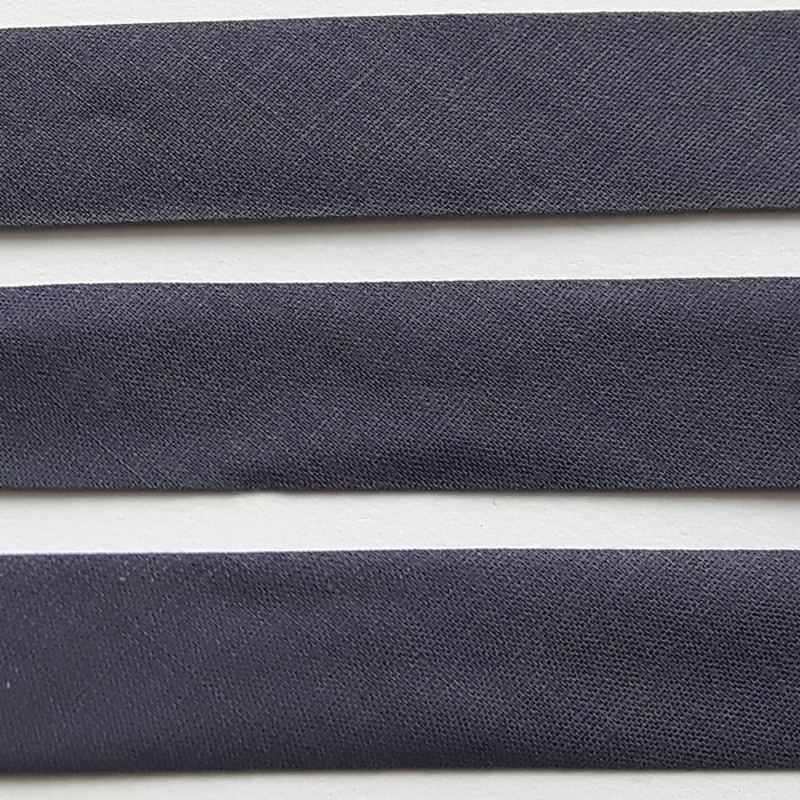 5M Biais coton uni 16mm / Biais plat pré-plié, biais couleur