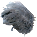 Environ 25 Plumes Coloris Gris Deco fête Mariage Costume déguisement