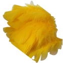 Environ 25 Plumes Coloris Jaune Deco fête Mariage Costume déguisement