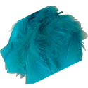 Environ 25 Plumes Coloris Turquoise Deco fête Mariage Costume déguisement