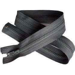 Fermeture Eclair Coloris Gris Foncé 70 cm Séparable Ouvrable maille 5 mm largeur 3 cm blouson