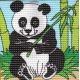 Kit Canevas complet Le Panda 16 x 16 Enfant gros trous