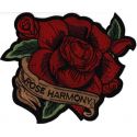 Patch Ecusson Thermocollant XXL Rose Harmony Tatoo 23 x 25 cm