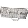 Sac Tricot Petites Fleurs Fond Crème Rangement Baluchon