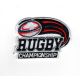 Patch Ecusson Thermocollant Rugby Championship Tricolore 4 x 5,50 cm