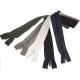 5 Fermetures Eclair Fine Polyester Spirale 30 cm Coloris Noir Blanc Marine Kaki Gris Pochette Coussin Jupe