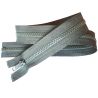 Fermeture Eclair Coloris Gris clair 60 cm Séparable Ouvrable maille 5 mm largeur 3 cm blouson