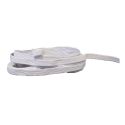 Elastique Plat tresse 5 mm Coloris blanc 10 mètres