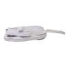 Elastisches Flachgeflecht 5 mm Weiße Farbe 10 Meter