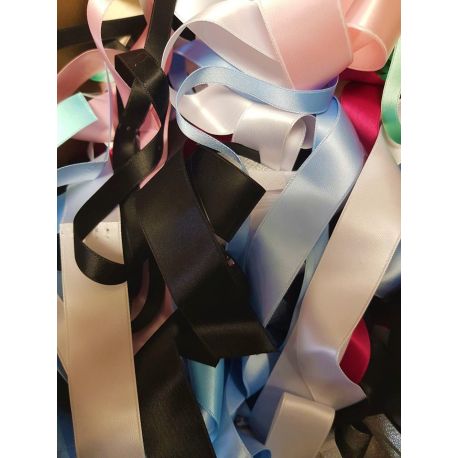 Establecer Fall of Luxury Satin Ribbon Ancho 10 y 25 mm de doble cara aproximadamente 80 g (entre 20 y 30 metros)