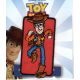 Patch Ecusson Thermocollant Woody le cow boy fond rouge Toy Story 4 x 8 cm