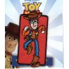 Patch Ecusson Thermocollant Woody le cow boy fond rouge Toy Story 4 x 8 cm