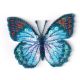 Ecusson Thermocollant PAPILLON PAILLETTES Coloris Bleu