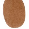 2 Renforts coude Genou à Coudre Coloris Beige Foncé Imitation Daim 9,20 x 13,50 thermocollant provisoire