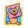 Patch Ecusson Thermocollant Winnie l'ourson 6,50 x 8 cm cadre coeur