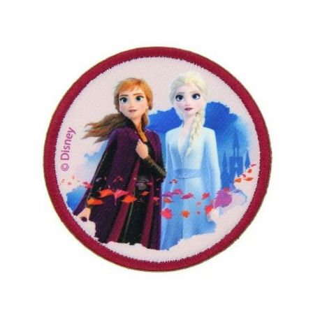 Patch Ecusson Thermocollant Elsa et Anna La Reine des neiges 6,50 x 6,50 cm