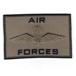 Patch Ecusson Thermocollant Air Forces para militaire coloris beige 5 x 8 cm