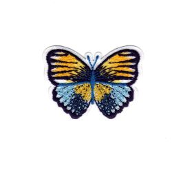 Patch Ecusson Thermocollant Papillon petites fleurs 4 x 5 cm