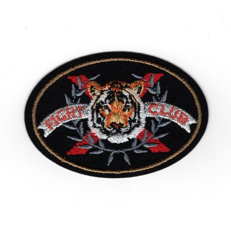 Patch Ecusson Thermocollant Tigre Fight club 4 x 6 cm