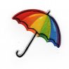 Bunter Regenschirm zum Aufbügeln 5,50 x 5,50 cm