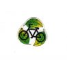 Patch Ecusson Thermocollant Sigle écologie énergie verte à vélo 3,50 x 3,50 cm