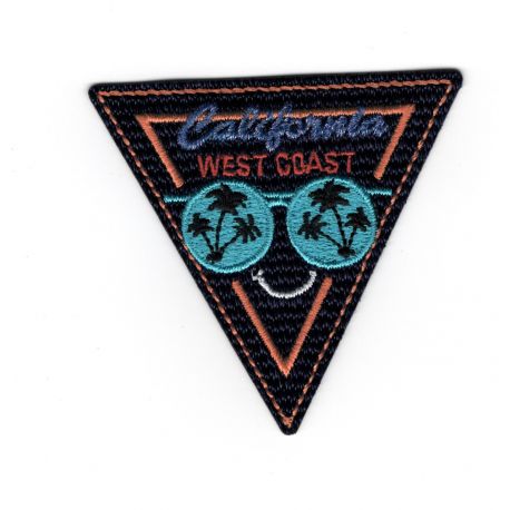 Patch Ecusson Thermocollant West Coast Californie 5,50 x 6 cm