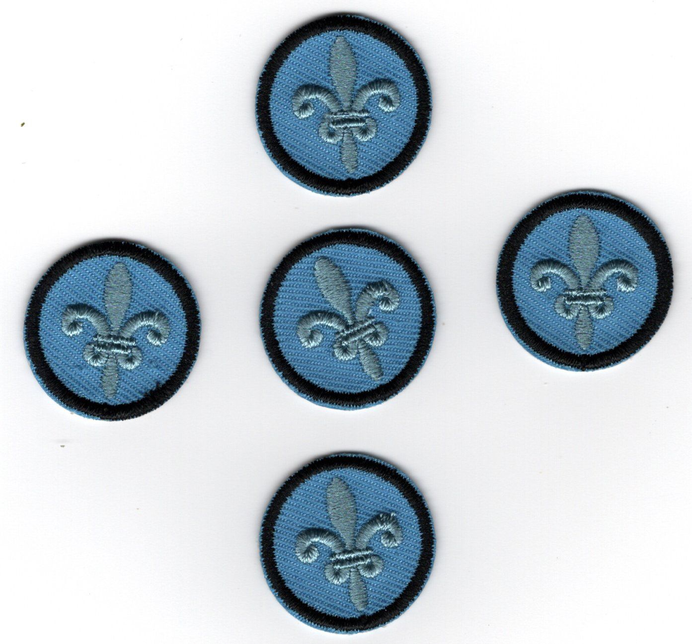 Ecusson blason thermocollant fleur de lys