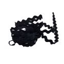 Galon croquet serpentine 8 mm coloris noir Vendu par 9 mètres