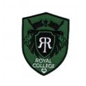 Patch Ecusson Thermocollant Royal college coloris vert 4,50 x 6 cm