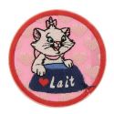 Patch Ecusson Thermocollant Marie Les Aristochats 6 x 6 cm