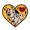 Patch Ecusson Thermocollant 101 Dalmatiens Pongo et Perdita 6 x 6 cm cm