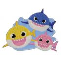 Patch Ecusson Thermocollant Baby shark 5 x 6,50 cm