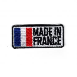 Patch Ecusson Thermocollant Etiquette Made in France 2 x 4,50 cm