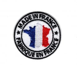 Patch Ecusson Thermocollant Badge étiquette Made in France 4,50 x 4,50 cm 