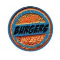 Patch Ecusson Thermocollant Best burgers vintage 5 X 5 cm