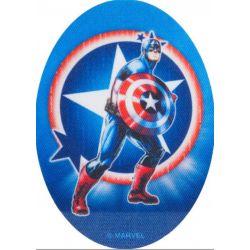 Patch Ecusson Thermocollant Avengers Captain America 8 x 11 cm