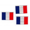 Patch Ecusson Thermocollant 3 x drapeau français France 4 x 6 cm