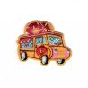 Patch Ecusson Thermocollant Camion food truck doonuts 3,50 x 5 cm