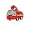 Patch Ecusson Thermocollant Camion food truck Ice cream 4 x 4 cm