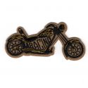 Patch Ecusson Thermocollant Moto vintage Racing 3 x 6,50 cm