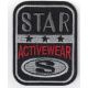 Patch Ecusson Thermocollant Activewear Star coloris noir 4,50 x 6,50 cm