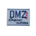 Patch Ecusson Thermocollant DMZ Original clothing coloris bleu clair 5 x 3,50 cm