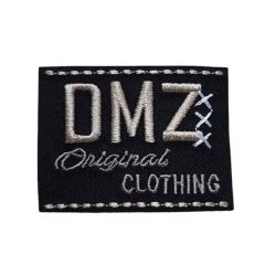 Patch Ecusson Thermocollant DMZ Original clothing coloris noir 5 x 3,50 cm
