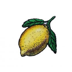 Patch Ecusson Thermocollant Le Citron parfait 3 x 4 cm