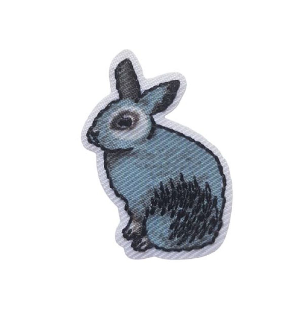 Patch Thermocollant Mignon Lapin - 3 X 5,5 Cm, Pour Personnaliser Et Réparer Vêtements Enfants, Résistant Au Lavage