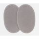 2 Renforts coude Genou à Coudre exclusivement Coloris gris clair Imitation Daim 9,50 x 14 cm