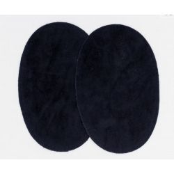 2 Renforts coude Genou à Coudre exclusivement Coloris bleu marine Imitation Daim 9,50 x 14 cm